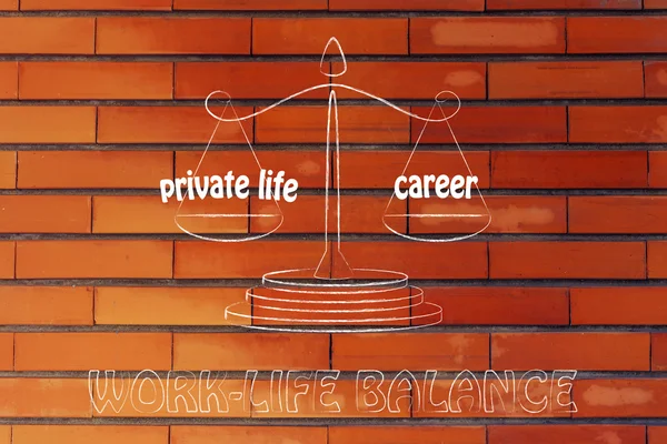 Private life versus career — ストック写真