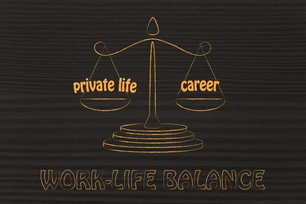 Private life versus career — Stock Photo, Image