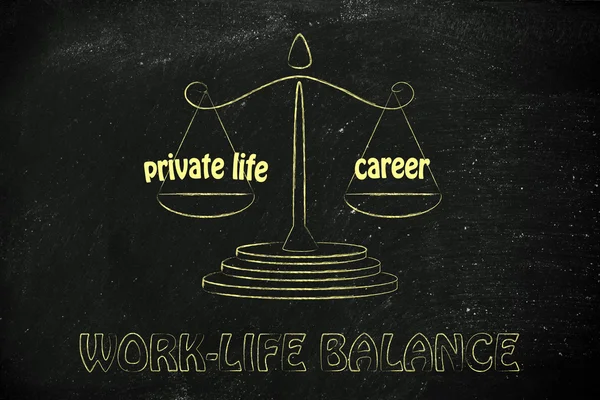 Private life versus career — Stock Photo, Image