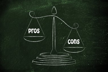 metaphor of balance measuring the good and the bad