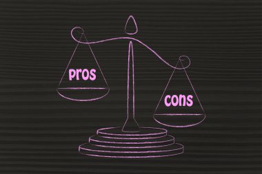 metaphor of balance measuring the good and the bad