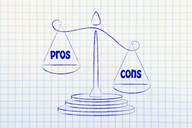 metaphor of balance measuring the good and the bad
