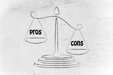 metaphor of balance measuring the good and the bad