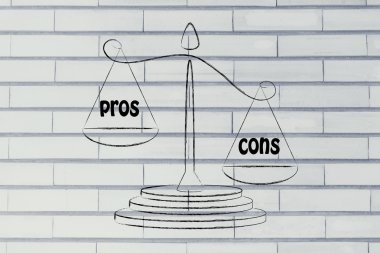 metaphor of balance measuring the good and the bad