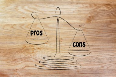 metaphor of balance measuring the good and the bad
