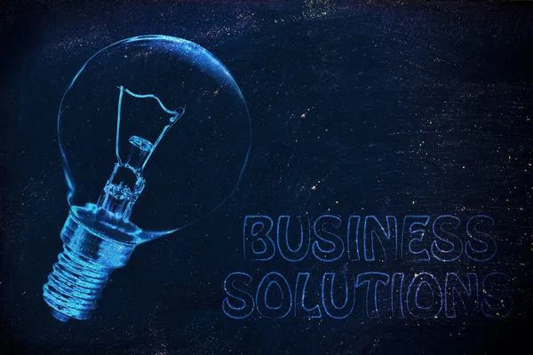 Brilliant ideas for business solutions — Stock Photo, Image