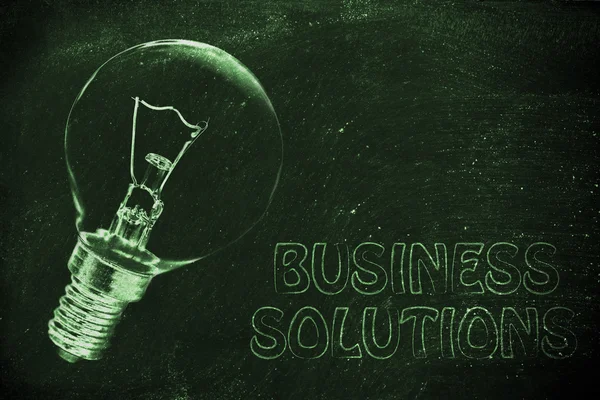 Ideias brilhantes para soluções de negócios — Fotografia de Stock