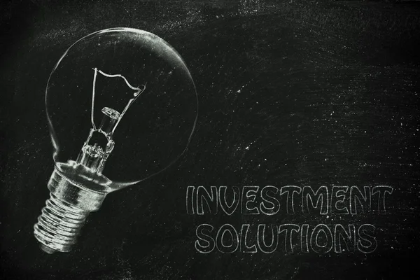 Des idées brillantes pour des solutions d'investissement — Photo