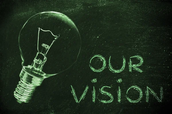 The brilliant ideas behind our vision — Stock Photo, Image