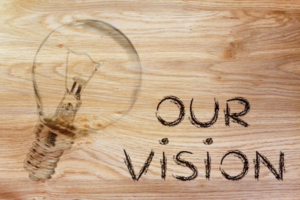 The brilliant ideas behind our vision — 图库照片