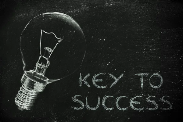 The key to success is a brilliant ideas — 图库照片