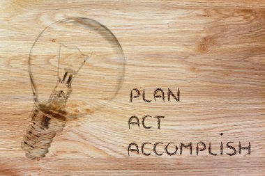 Turn ideas into reality illustration