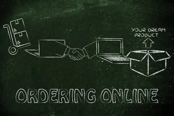 Concept of ordering online — Stock Photo, Image
