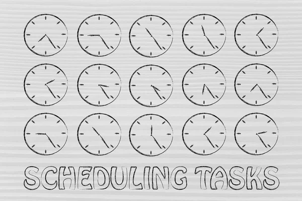 Concept of scheduling — Stock Photo, Image