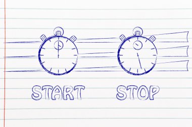 stopwatch start and stop