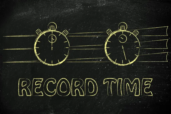 concept of achieving goals at record time