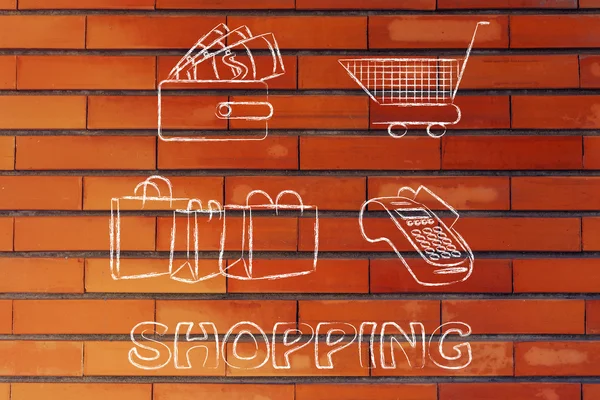 Ilustración de compras — Foto de Stock