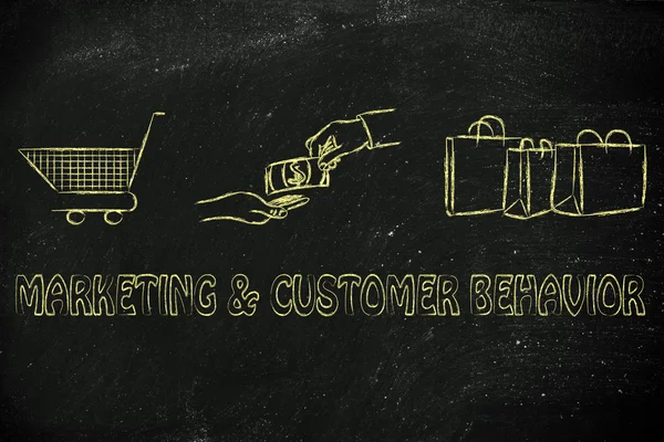 Marketing & customer retention illustration — ストック写真