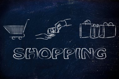 Shopping day illustration