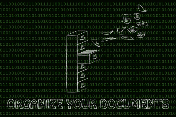 Concepto de organización de documentos — Foto de Stock