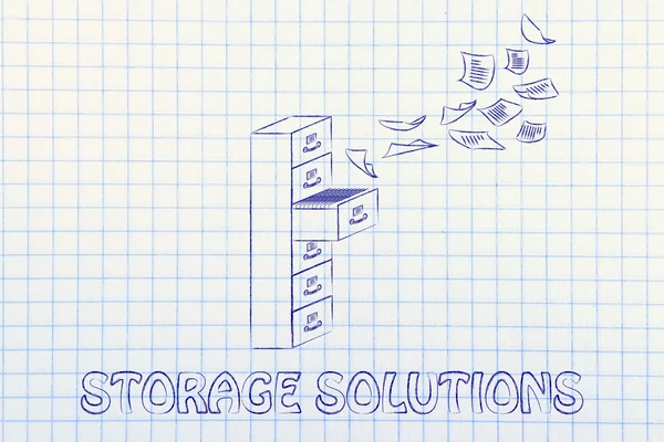 Concept of Storage solutions — Stock Photo, Image