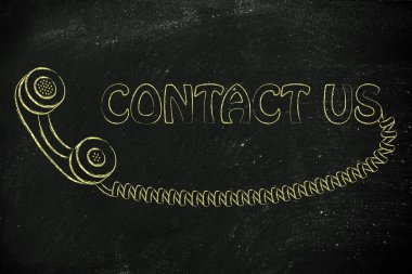 minimal telefonu illüstrasyon