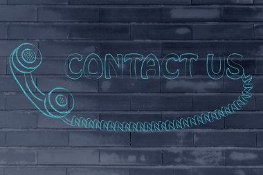 minimal telefonu illüstrasyon