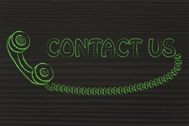 minimal telefonu illüstrasyon