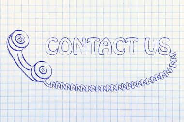 minimal telefonu illüstrasyon