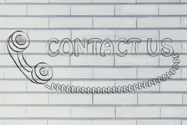 minimal telefonu illüstrasyon