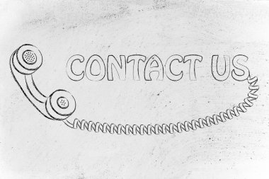 minimal telefonu illüstrasyon