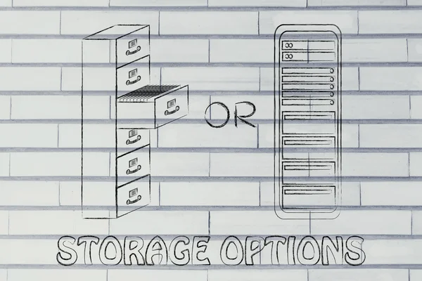 Concept of Storage options — Stock Photo, Image