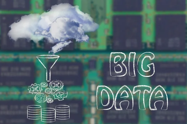 Big data y computación en nube —  Fotos de Stock