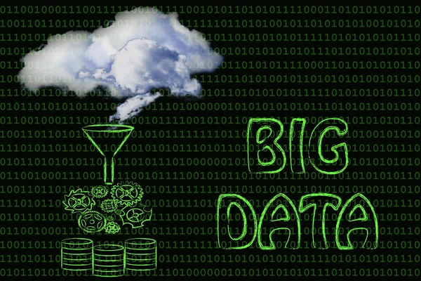 Big data and cloud computing — Stock Photo, Image