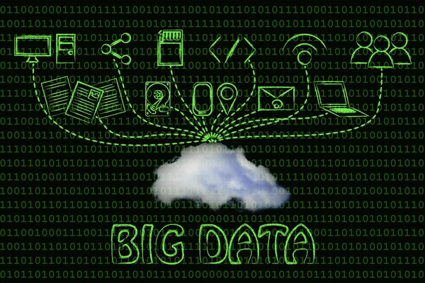 Concetto di big data — Foto Stock