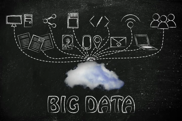 Concetto di big data — Foto Stock