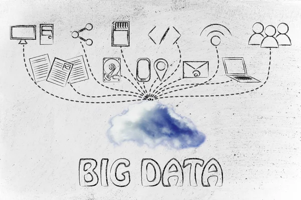 Concetto di big data — Foto Stock