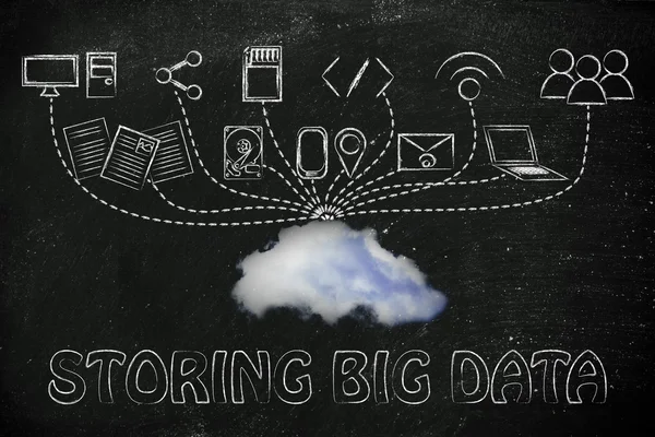 Almacenamiento de big data — Foto de Stock