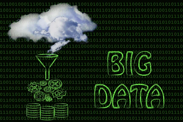 Big data e cloud computing — Foto Stock