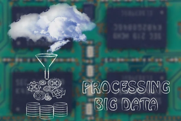 Processing big data — Stock Photo, Image