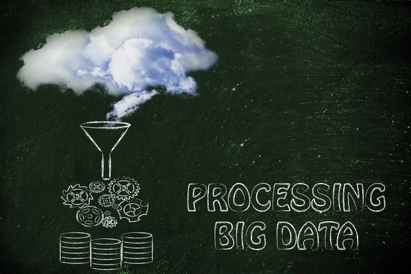 Processing big data — Stock Photo, Image