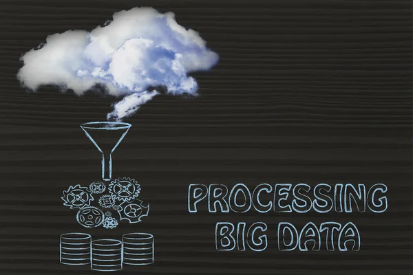 Processing big data — Stock Photo, Image