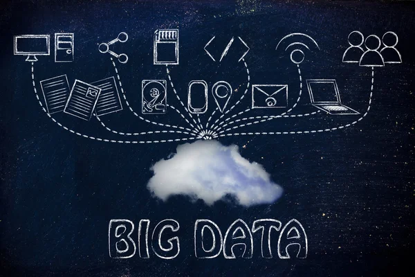 Conceito de big data — Fotografia de Stock