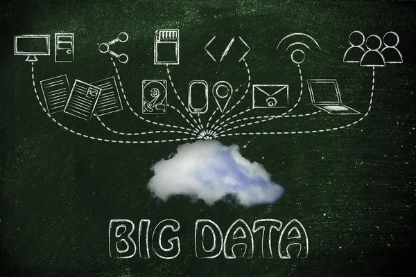 Concetto di big data — Foto Stock