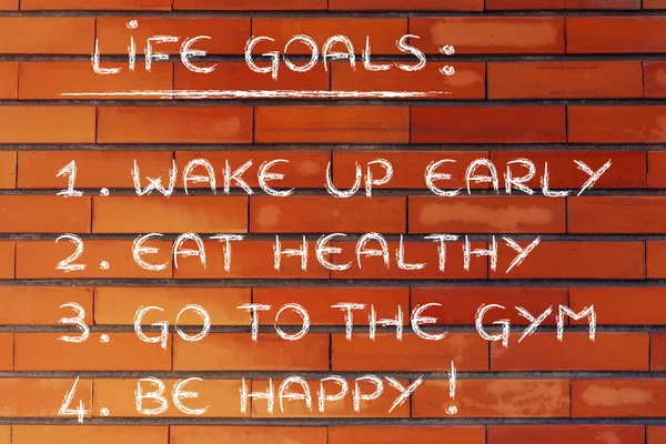 Healthy lifestyle goals — Stock Photo, Image