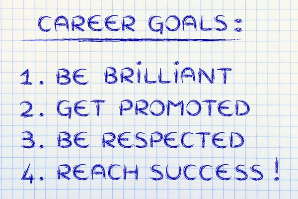 Sucessful career goals — Stock Photo, Image