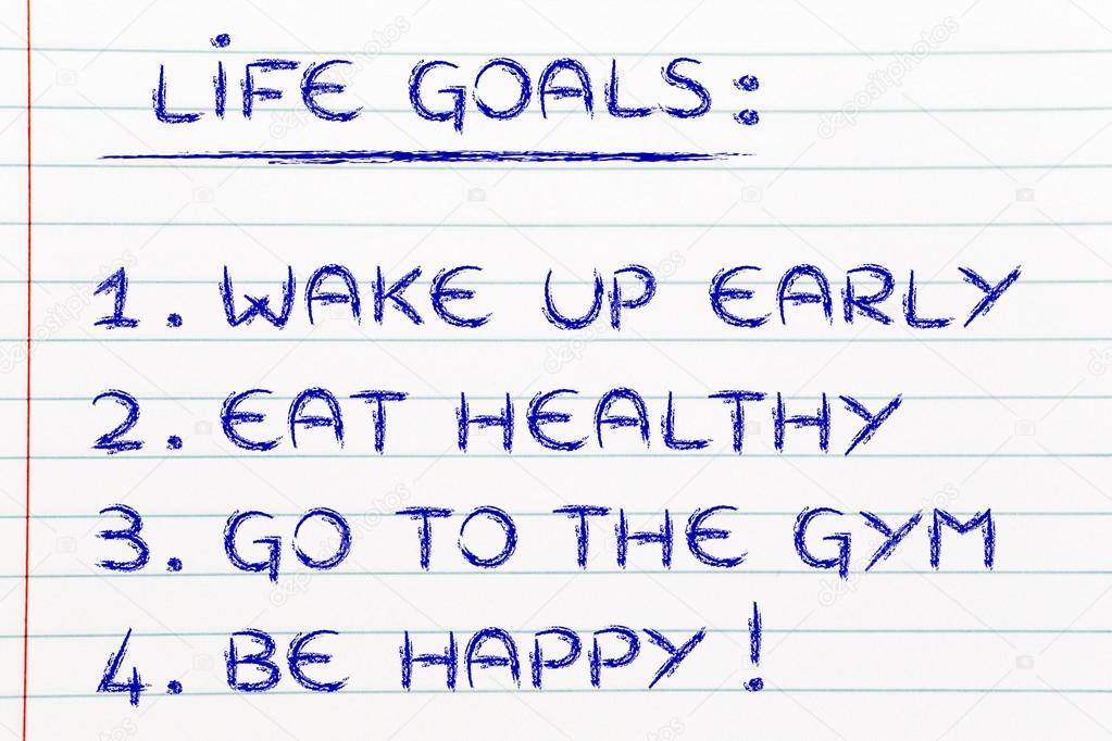 healthy lifestyle goals
