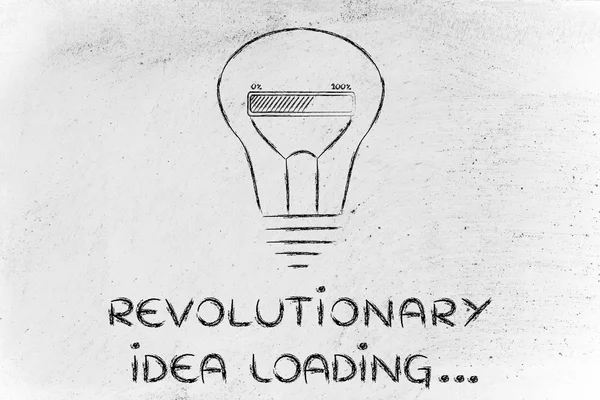 Revolutionary idea loading illustration — Stock Photo, Image