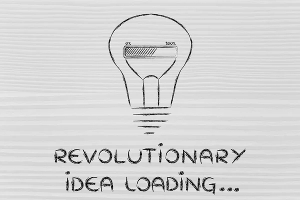 Revolutionary idea loading illustration — Stock Photo, Image