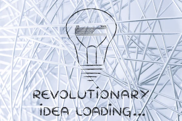 Revolutionary idea loading illustration — Stock Photo, Image